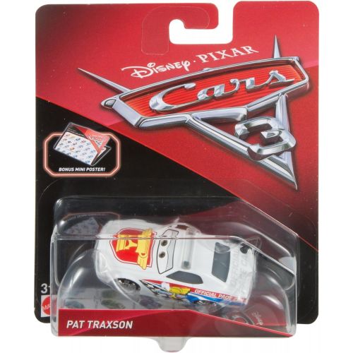  Disney Cars Toys Disney Cars and Pixar Cars Pat Traxson Die cast Vehicle, Miniature, Collectible Racecar Automobile Toys Based on Cars Movies, For Kids Age 3 and Older, Multicolor, DXV80