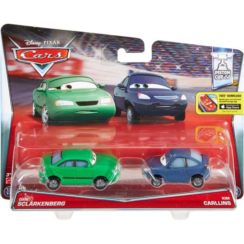  Disney Cars Toys Disney Pixar Cars Diecast Character Car 2 Pack, Dan Sclarkenburg & Announcer