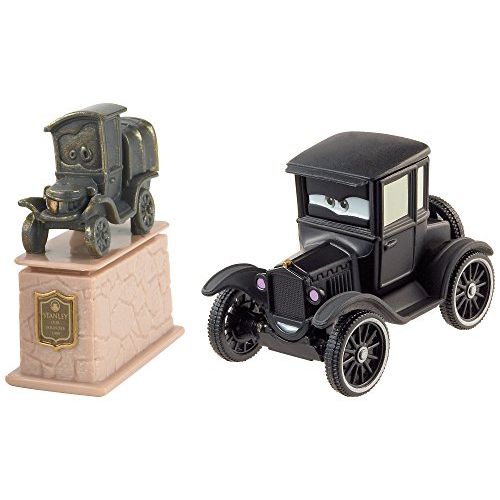  Disney Cars Toys Disney Pixar Cars Diecast Character Car 2 Pack, Stanley Statue and Lizzie