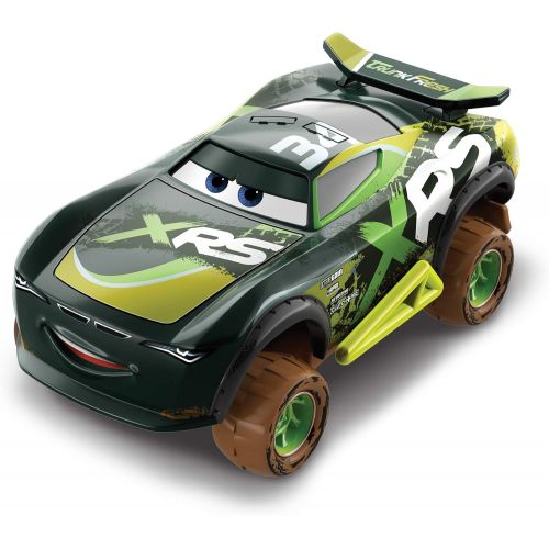  Disney Cars Toys Mattel Disney Pixar Cars XRS Mud Racing Steve Slick Lapage Vehicle 155 Scale Die Casts, Real Suspensions, Off Road, Dirt Splashed Design, All Terrain Wheels, Ages 3 and upa€?