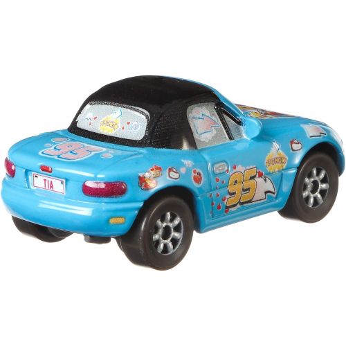  Disney Cars Toys Disney Pixar Cars 3 Dinoco Mia & Dinoco Tia 2 Pack, 1:55 Scale Die Cast Fan Favorite Character Vehicles for Racing and Storytelling Fun, Gift for Kids Age 3 and Older