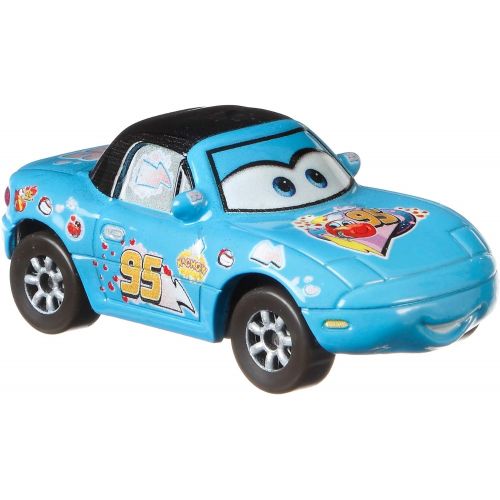  Disney Cars Toys Disney Pixar Cars 3 Dinoco Mia & Dinoco Tia 2 Pack, 1:55 Scale Die Cast Fan Favorite Character Vehicles for Racing and Storytelling Fun, Gift for Kids Age 3 and Older