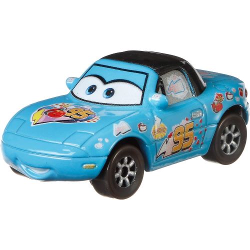  Disney Cars Toys Disney Pixar Cars 3 Dinoco Mia & Dinoco Tia 2 Pack, 1:55 Scale Die Cast Fan Favorite Character Vehicles for Racing and Storytelling Fun, Gift for Kids Age 3 and Older