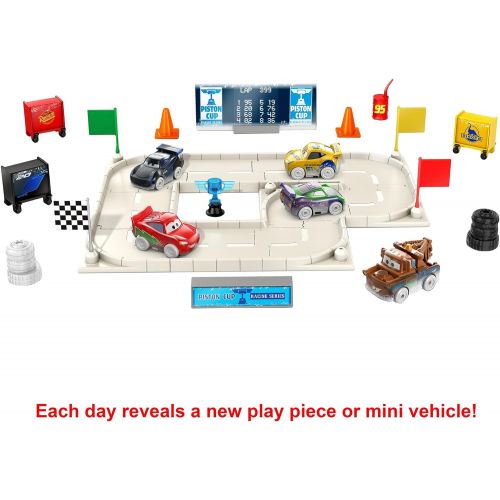  Disney Cars Toys Disney Pixar Cars Minis Advent Calendar, One A Day Storytelling Racecar Accessories and Surprises, Holiday Gift, Family Christmas Activity, Present for Kids Age 3 Years and Older