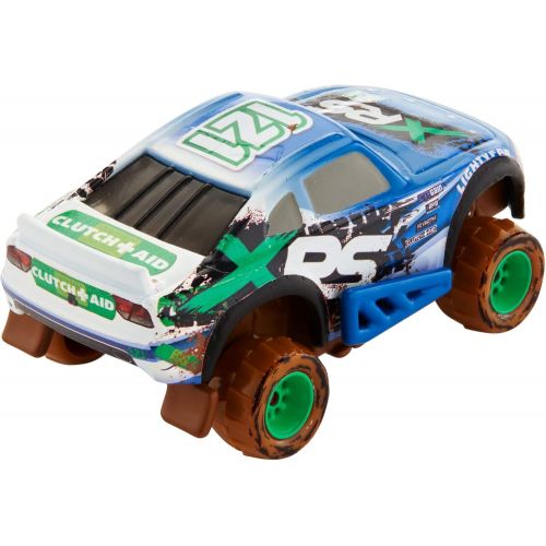  Disney Cars Toys Mattel Disney Pixar Cars XRS Mud Racing Dino Draftsky Vehicle 155 Scale Die Casts, Real Suspensions, Off Road, Dirt Splashed Design, All Terrain Wheels, Ages 3 and upa€?