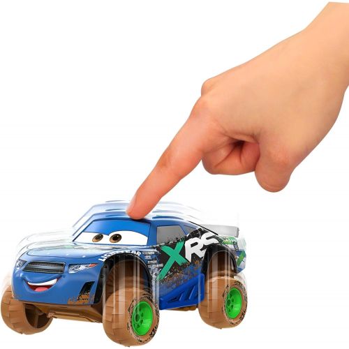  Disney Cars Toys Mattel Disney Pixar Cars XRS Mud Racing Dino Draftsky Vehicle 155 Scale Die Casts, Real Suspensions, Off Road, Dirt Splashed Design, All Terrain Wheels, Ages 3 and upa€?