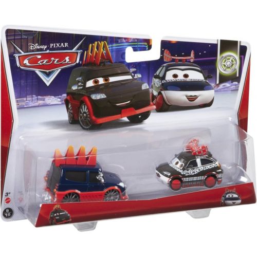  Disney Cars Toys Disney/Pixar Cars Yokoza and Chisaki Diecast Vehicle, 2 Pack