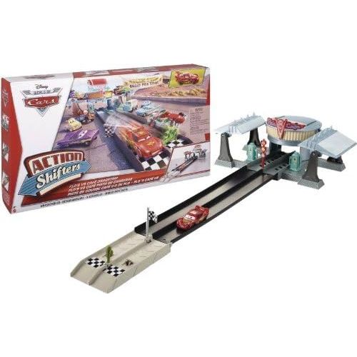  Disney Cars Toys Disney Pixar Cars Action Shifters Flos V8 Cafe Dragstrip Playset