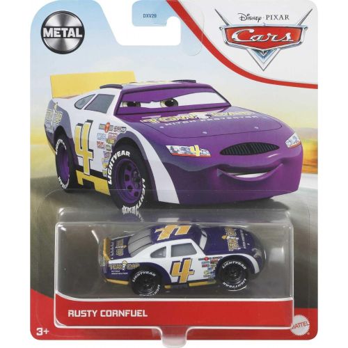  Disney Cars Toys Disney Cars and Pixar Cars Rusty Cornfuel, Miniature, Collectible Racecar Automobile Toys Based on Cars Movies, for Kids Age 3 and Older, Multicolor