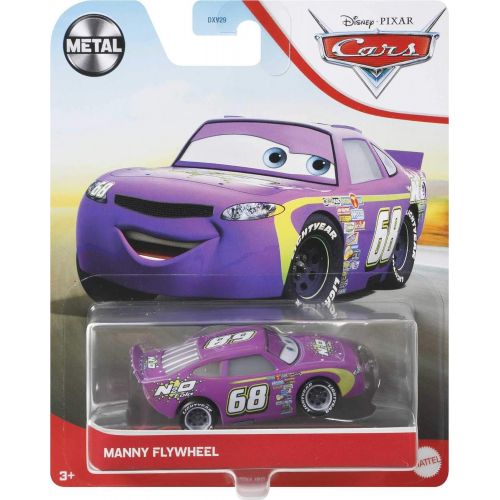  Disney Cars Toys Disney Cars Manny Flywheel 1:55 Scale Fan Favorite Character Vehicles for Racing and Storytelling Fun, Gift for Kids Ages 3 Years and Older, Multicolor