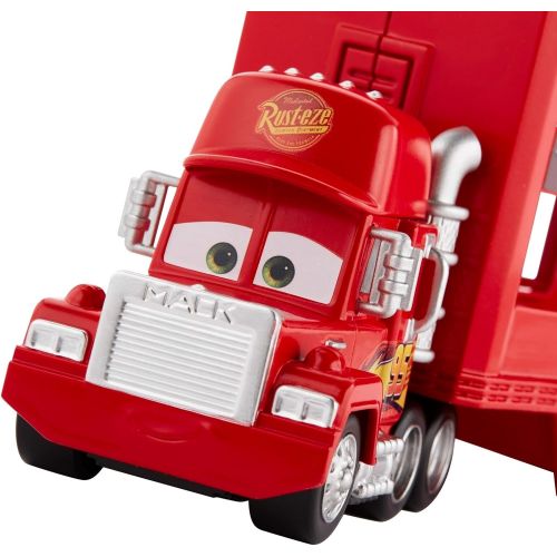  Disney Cars Toys Disney Pixar Cars Disney Pixar Cars Minis Transporter with Vehicle, Kids Birthday Gift for Ages 4 Years and Older