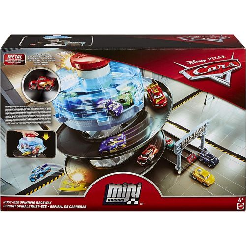  Disney Cars Toys Disney Pixar Cars Mini Racers Rust Eze Spinning Raceway