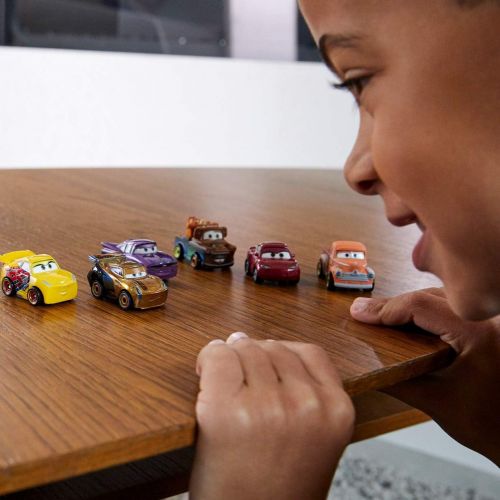  Disney Cars Toys Disney and Pixar Cars Mini Racers Derby Racers Series 10-Pack, Small Metal Movie Vehicles for Competition and Story Play, Wide Character Variety, Authentic Details & Ultimate Launc