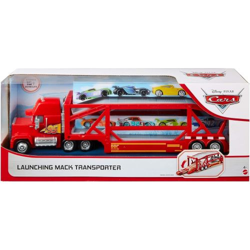  Disney Cars Toys Pixar Cars Mack Transporter Playset