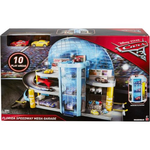  Disney Cars Toys Disney Pixar Cars 3 Florida Speedway Mega Garage [Amazon Exclusive]