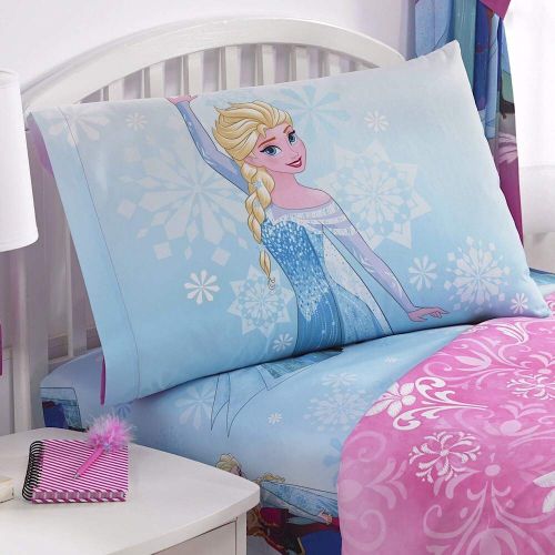  Disney Frozen Kids Disney Frozen Nordic Frost Microfiber Twin Sheet Set