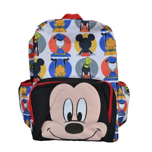  Disney Licensed Products Disney Assorted Front Big Face Printed All Over Childrens Backpack 16 Inch