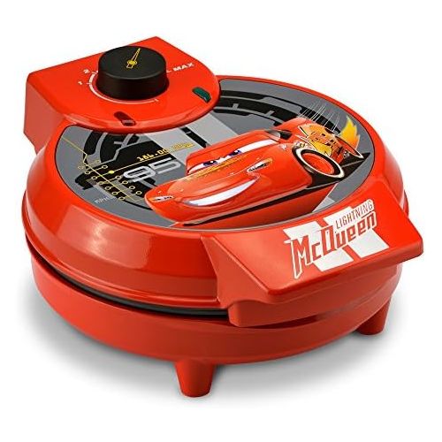  [아마존베스트]Disney Pixar Cars DPC-258 Waffle Maker, One Size, Red