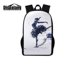 Dispalang Ballet Girl Backpack Cute Bookbag for Children Art Day Pack for College