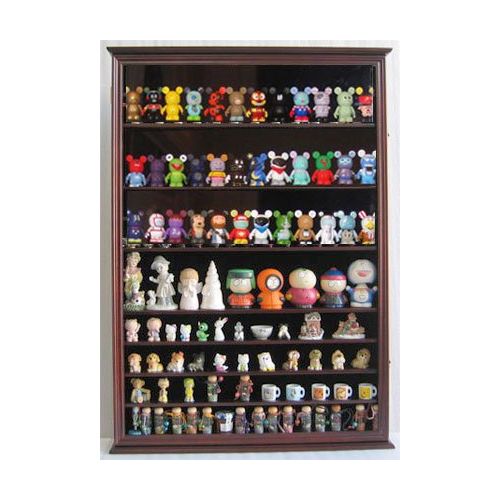  DisplayGifts Large Wall Mounted Curio Cabinet Shadow Box for Action Figures, Vinylmations, Funko Pops, Figurines, CDSC16