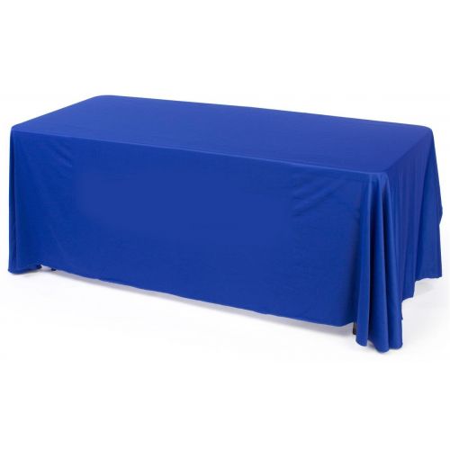  Displays2go Rectangular Convertible Tablecloth, 6 by 8-Inch, Royal Blue Polyester