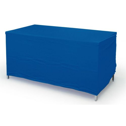  Displays2go Rectangular Convertible Tablecloth, 6 by 8-Inch, Royal Blue Polyester