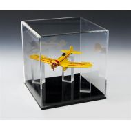 Displays2go Clear Acrylic Memorabilia Display Case with Removable Cover and Acrylic Ring