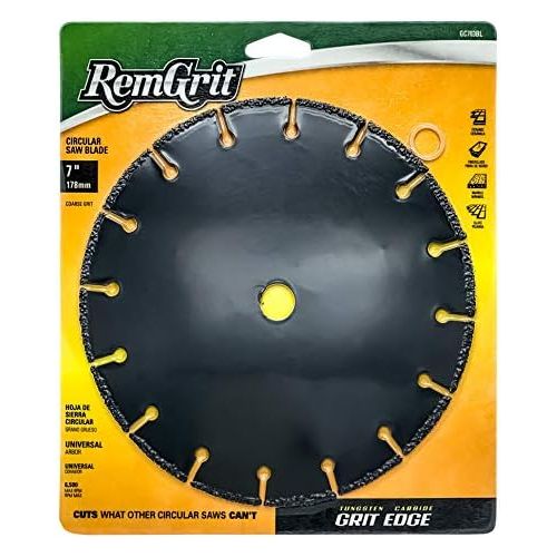  Disston E0206236 7-Inch RemGrit Carbide Grit Circular Saw Blades, Coarse Grit, 178mm