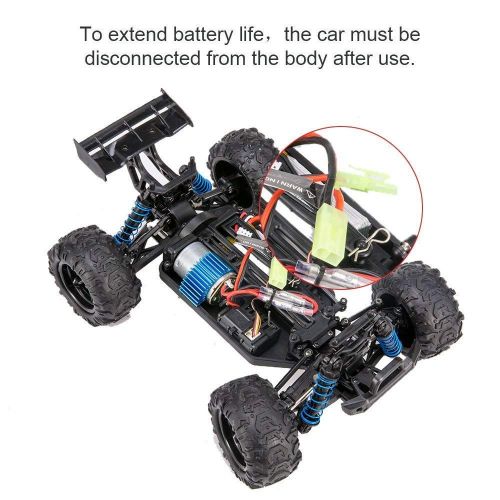  Distianert RC Truck 1/18 Scale Flexible 4WD RC Car for Kids & Adults, 2.4Ghz Radio Controlled Off-Road Electronic Monster Truck R/C RTR Hobby Grade 45km/H High Speed(with an Extra