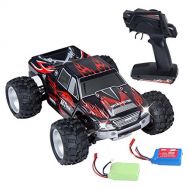 Remote Control Car, Distianert 1/18 Scale 4WD RC Car Electric Racing Car Off Road RC Monster Truck RTR Desert Buggy Vehicle 2.4Ghz 30MPH High Speed with 2 Rechargeable Batteries