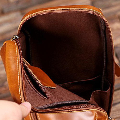  Distinctive Goods DG Polished Leather Travel Toiletry Bag, Wash Kit for Men, Groomsmen and Travellers