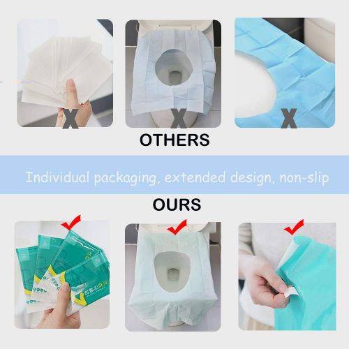  [아마존베스트]Jassary Disposable Toilet Seat Covers, 30 Pcs Toilet Seat Covers for Travel Accessories (15.8×23.6 inch), Extra Large...