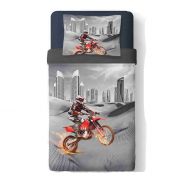 Ditooms SHINICHISTAR Dirt Bike Comforter Twin Sports Theme Boys Bedding Teen Bedroom Decor Motocross Extreme Sports Fans