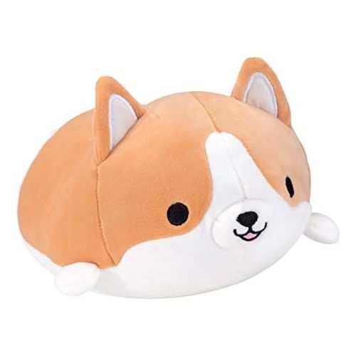  [아마존베스트]Ditucu Corgi Stuffed Animal Toy - Cute Shiba Inu & Akita Dog Plush Pillow, Plush Toy Best Gifts for Girl and Boy, Can Be Used for Bed and Sofa Chair （Corgi, Brown Round Eye, 11.8）