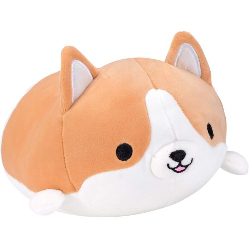  [아마존베스트]Ditucu Corgi Stuffed Animal Toy - Cute Shiba Inu & Akita Dog Plush Pillow, Plush Toy Best Gifts for Girl and Boy, Can Be Used for Bed and Sofa Chair （Corgi, Brown Round Eye, 11.8）