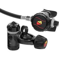 Dive Rite XT Scuba Diving Regulator (Yoke) w/ 28 Inch Hose for Diving, Gray