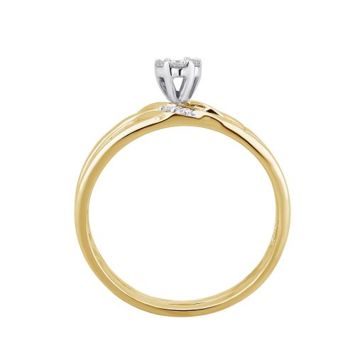  Divina 10K White and Yellow Gold 16ct TDW Diamond Bridal Set comes in a box. (H-I,I3) by Divina