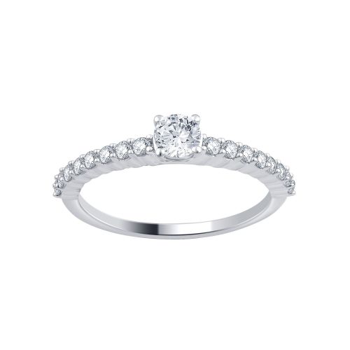  Divina 14k White Gold 1ct TDW Diamond Bridal Set by Divina