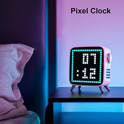 Divoom Tivoo Max - Pixel Art Bluetooth Speaker with Hi-Res 40W Audio, 8in LED Display Decor APP Control for Home, Office, Gaming Room(White)