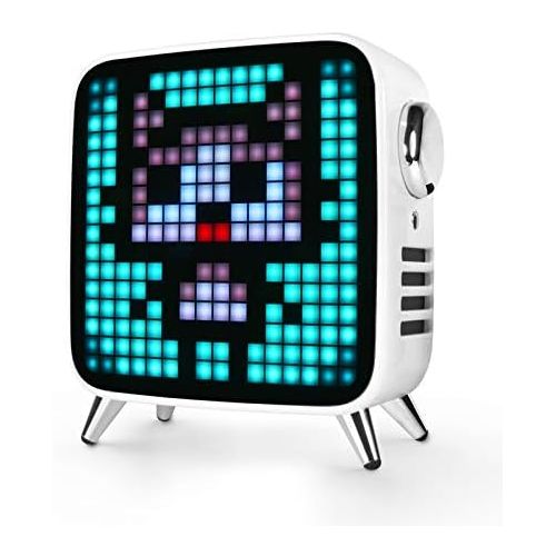  Divoom Tivoo Max - Pixel Art Bluetooth Speaker with Hi-Res 40W Audio, 8in LED Display Decor APP Control for Home, Office, Gaming Room(White)