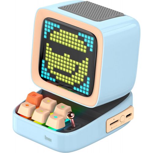  Divoom Ditoo Retro Pixel Art Game Bluetooth Speaker with 16X16 LED App Controlled Front Screen (Blue) …