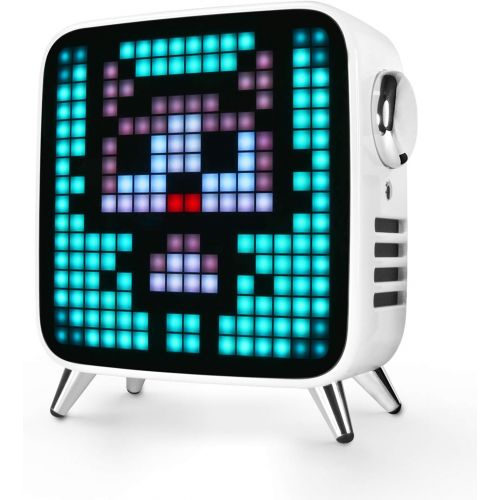  Divoom Tivoo Max - Pixel Art Bluetooth Speaker with Hi-Res 40W Audio, 8in LED Display Decor APP Control for Home, Office, Gaming Room(White)