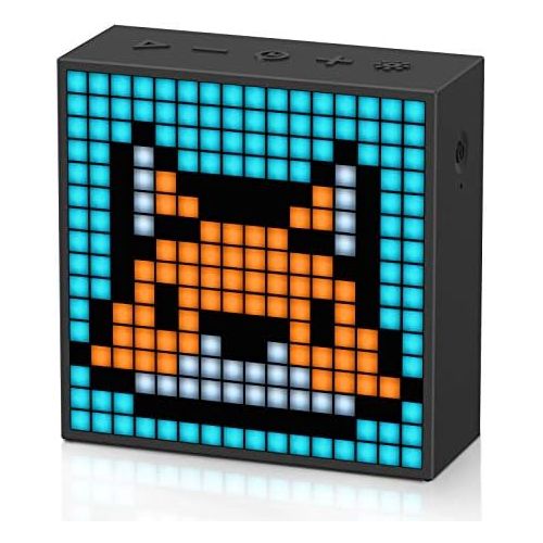  [아마존베스트]Divoom Timebox-Evo Pixel Art Bluetooth Speaker with Programmable 256 LED Panel, 3.9 x 1.5 x 3.9 Inches (Black)