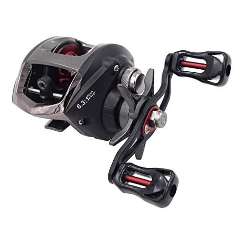  [아마존베스트]Diwa Baitcasting Fishing Reels Saltwater Freshwater Spincasting Reels Carbon Drag 18LBS 10 + 1 Shielded Stainless Steel Ball Bearing Baitcasters Baitcasters Baitcasting Reels