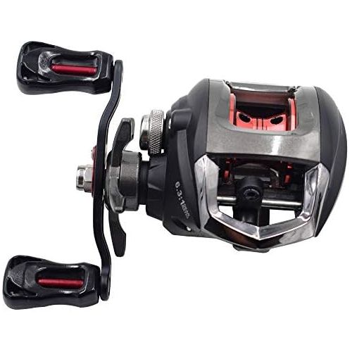  [아마존베스트]Diwa Baitcasting Fishing Reels Saltwater Freshwater Spincasting Reels Carbon Drag 18LBS 10 + 1 Shielded Stainless Steel Ball Bearing Baitcasters Baitcasters Baitcasting Reels