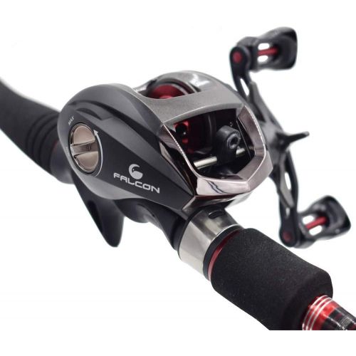  [아마존베스트]Diwa Baitcasting Fishing Reels Saltwater Freshwater Spincasting Reels Carbon Drag 18LBS 10 + 1 Shielded Stainless Steel Ball Bearing Baitcasters Baitcasters Baitcasting Reels