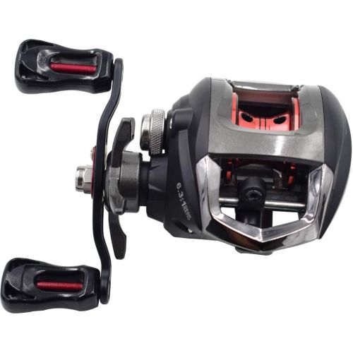  [아마존베스트]Diwa Baitcasting Fishing Reels Saltwater Freshwater Spincasting Reels Carbon Drag 18LBS 10 + 1 Shielded Stainless Steel Ball Bearing Baitcasters Baitcasters Baitcasting Reels