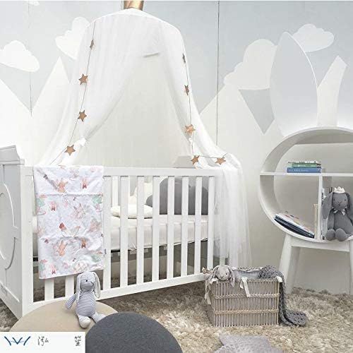  [아마존베스트]Dix-Rainbow Kids Bed Canopy Princess Girls Canopy Baby Bed Net Baby Crib Netting for Mosquito Lace Mesh Round Dome Curtains Boys Reading Canopy Play Tent Game House