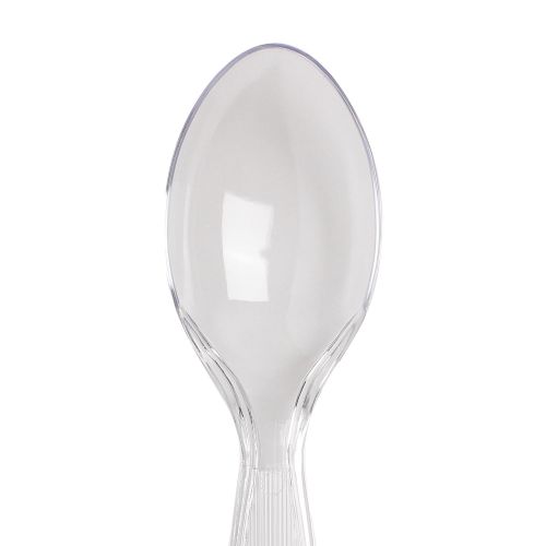  Dixie TH017 Heavy Weight Polystyrene Teaspoon, 6 Length, Crystal Clear (Case of 1,000)