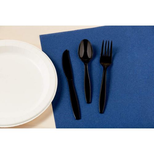  Dixie 7.5 Heavy-Weight Polypropylene Plastic Knife by GP PRO (Georgia-Pacific), Black, PKH51, (Case of 1,000)